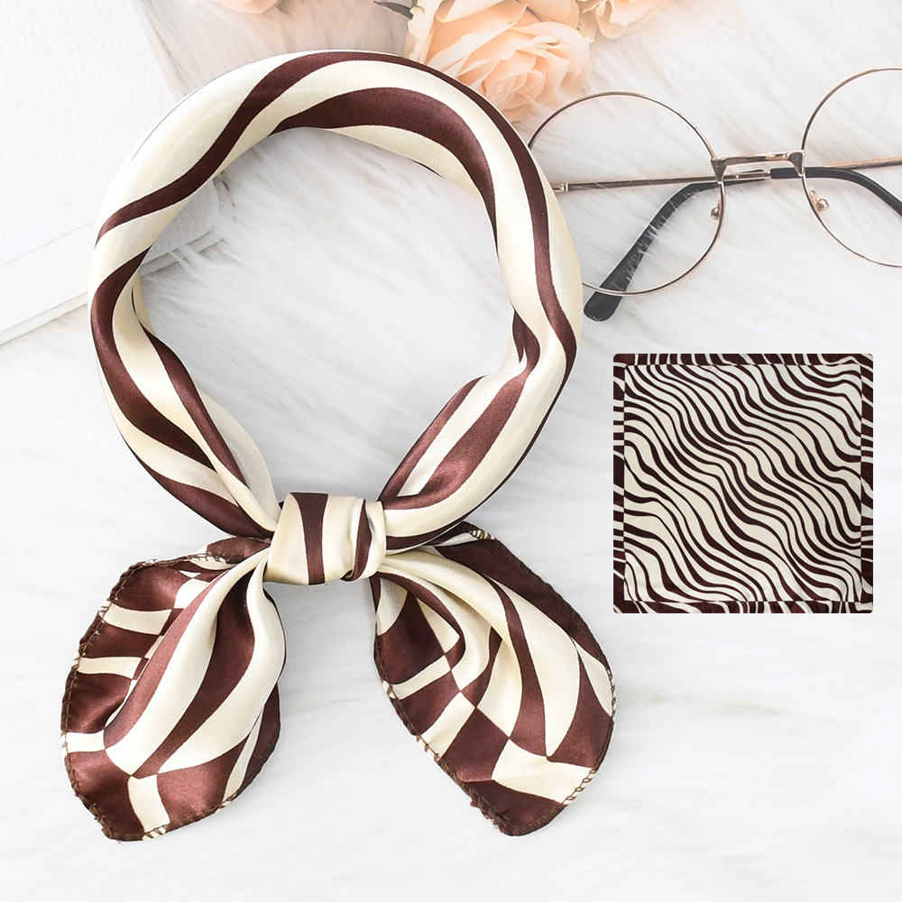 Luxury Design Print Silk Squar - Scarf Silk Square 评论和价格