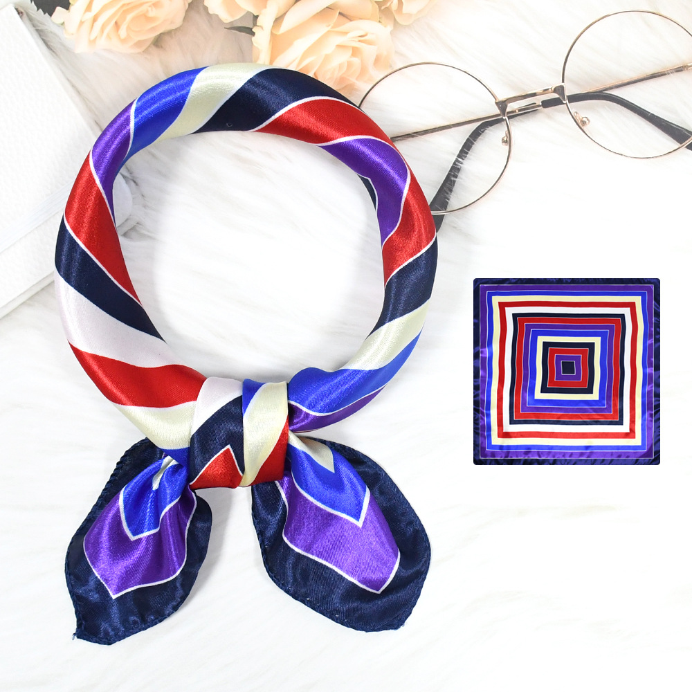 Luxury Design Print Silk Squar - Scarf Silk Square 评论和价格