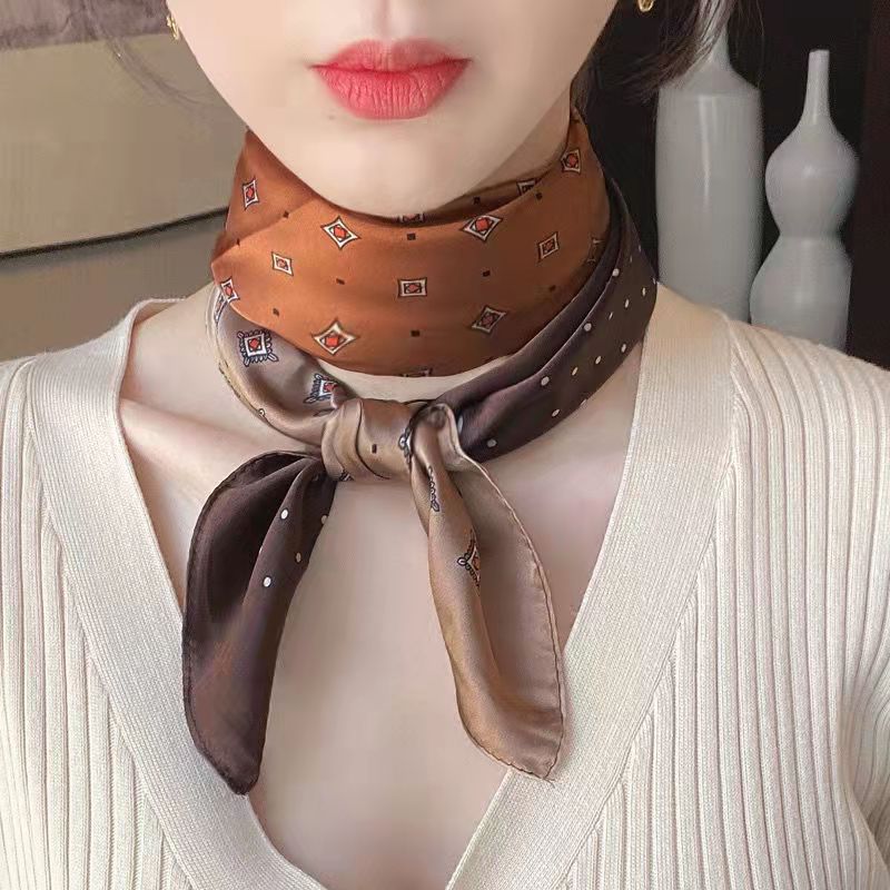 New Fashion Zebra Printed Squa - Ascot Neck Scarf 评论和价格