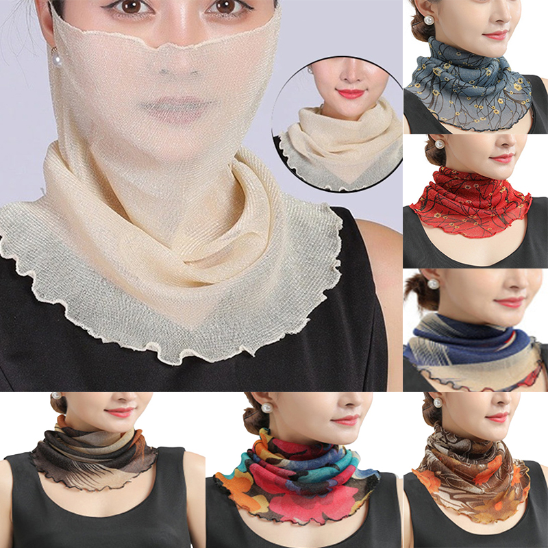 Spring Summer Chiffon Neck Col - Ascot Neck Scarf 评论和价格