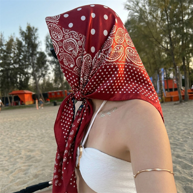 90cm Luxury Brand 2026 Dot Pri - Face Scarf Mask 评论和价格
