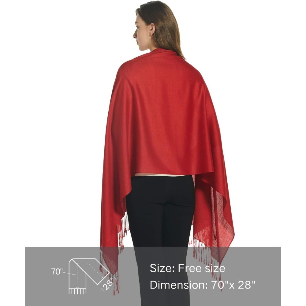 Women's Scarf Silky Soft Shawl - Stole Wedding Shawl 评论和价格