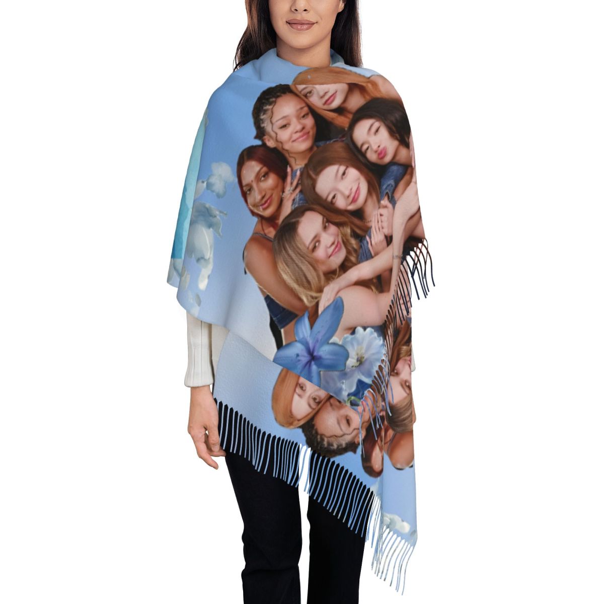 Katseye Kpop Scarf for Women W - Pashmina Wrap Large 评论和价格