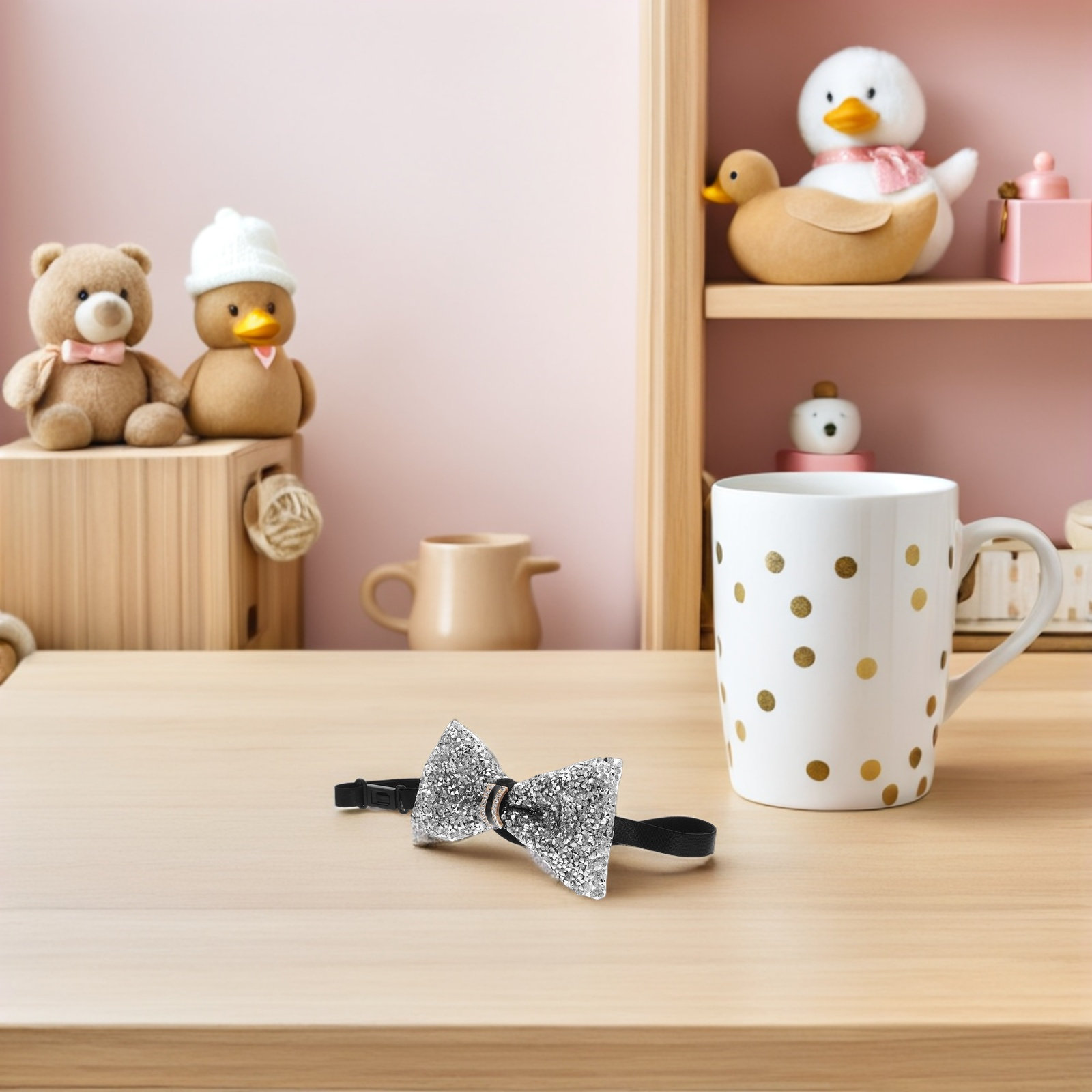 2Pcs Children Bow Tie Crystal  - Bow Tie Pre Tied 评论和价格