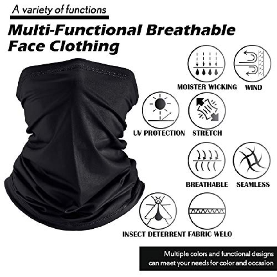Geyoga Neck Gaiter Bandana Fac - Face Scarf Mask 评论和价格