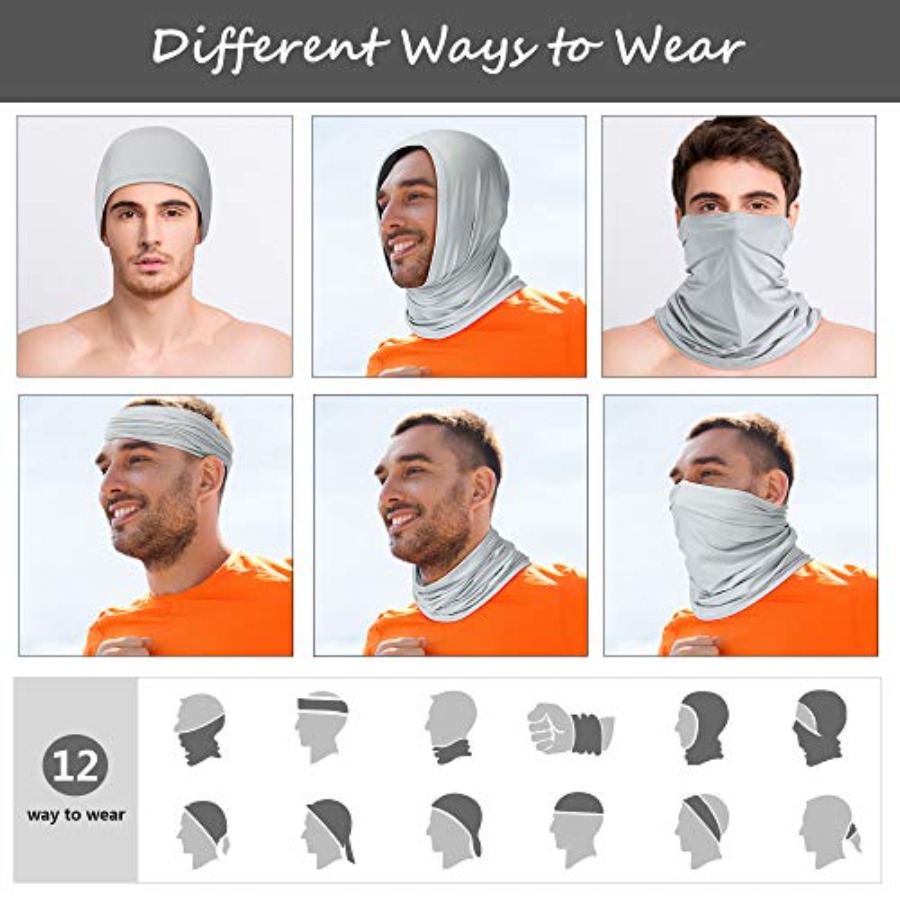 Geyoga Neck Gaiter Bandana Fac - Face Scarf Mask 评论和价格
