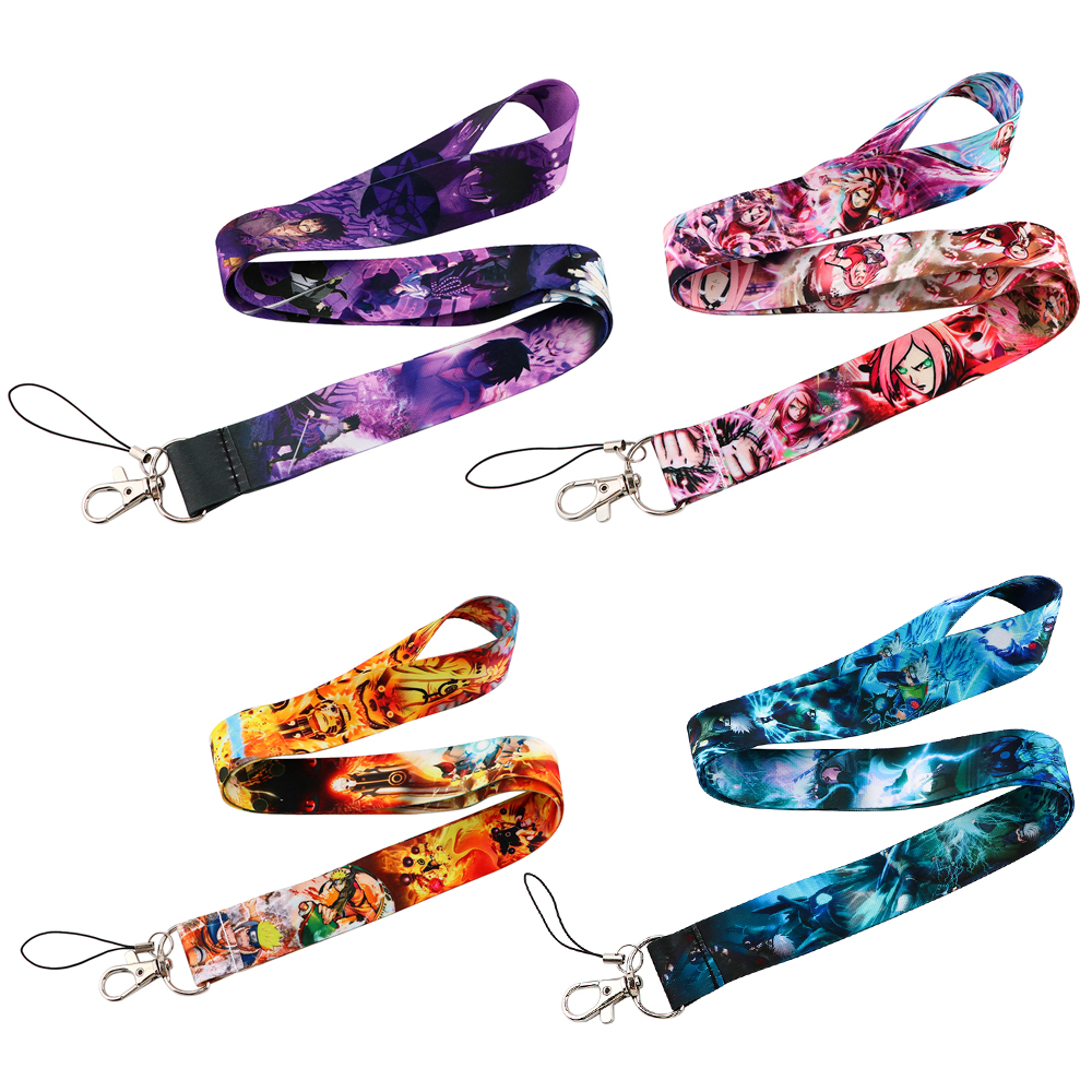 Japanese Anime Red Clouds Busi - Lanyard Badge Holder 评论和价格